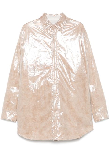 Beige carton tris shiny-effect shirt Dries van noten - men DRIES VAN NOTEN | 2510207131257010